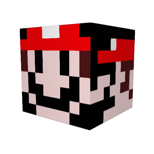 zrp2517 Minecraft avatar head, 3D render