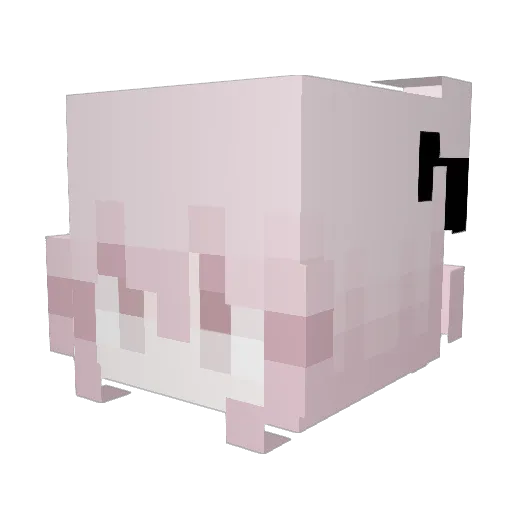 zrrq Minecraft avatar head, 3D render