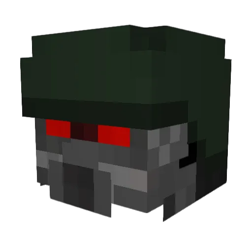 zrs01 Minecraft avatar head, 3D render