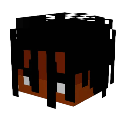 zrtc Minecraft avatar head, 3D render