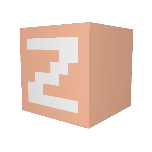 zrtzrt9 Minecraft avatar head, 3D render