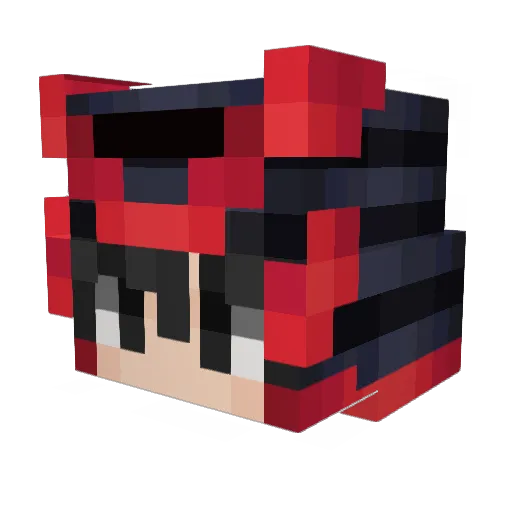 zsKenji Minecraft avatar head, 3D render