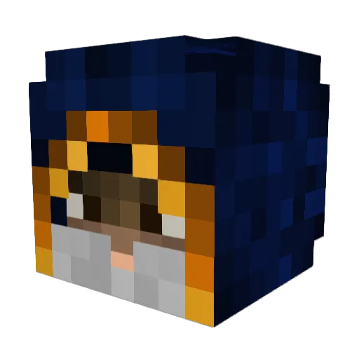 zsauced Minecraft avatar head, 3D render
