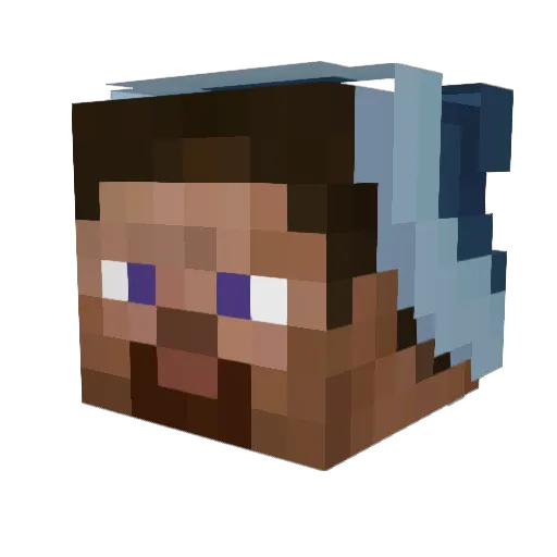zscarr Minecraft avatar head, 3D render