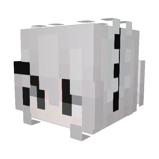 zsd520 Minecraft avatar head, 3D render
