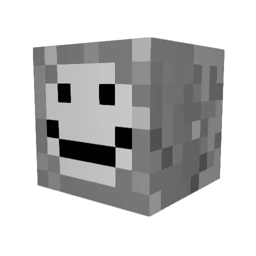 zshoopy Minecraft avatar head, 3D render