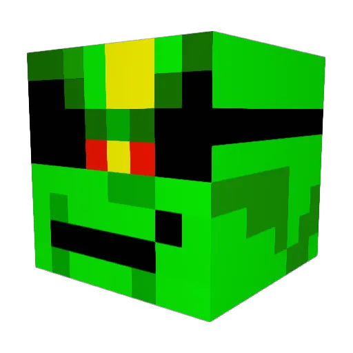 zsnakeguy Minecraft avatar head, 3D render