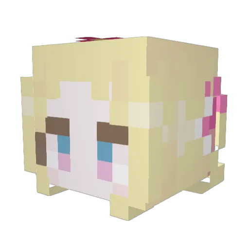 zspn Minecraft avatar head, 3D render