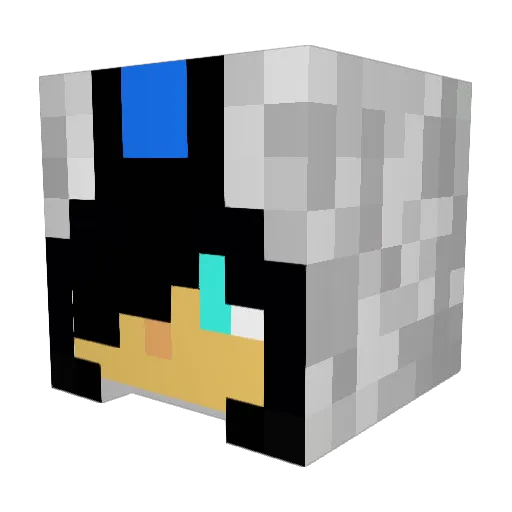 zsprackett Minecraft avatar head, 3D render