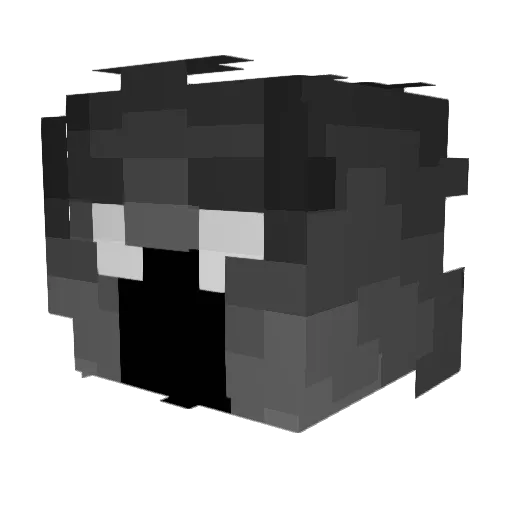zspvs Minecraft avatar head, 3D render