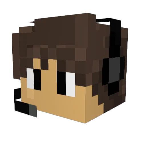 zstevess Minecraft avatar head, 3D render