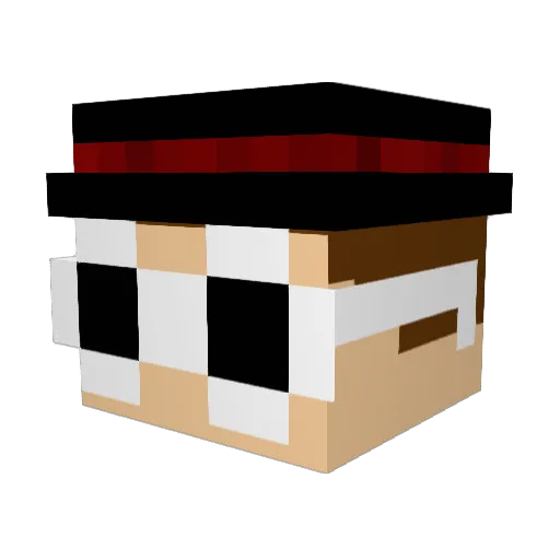 ztLAYtz Minecraft avatar head, 3D render
