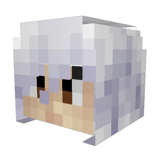 ztd05 Minecraft avatar head, 3D render