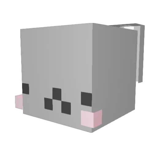 ztedy Minecraft avatar head, 3D render