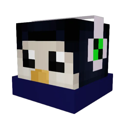 ztiromo Minecraft avatar head, 3D render