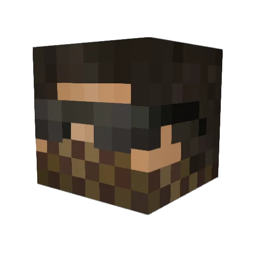 ztrund Minecraft avatar head, 3D render