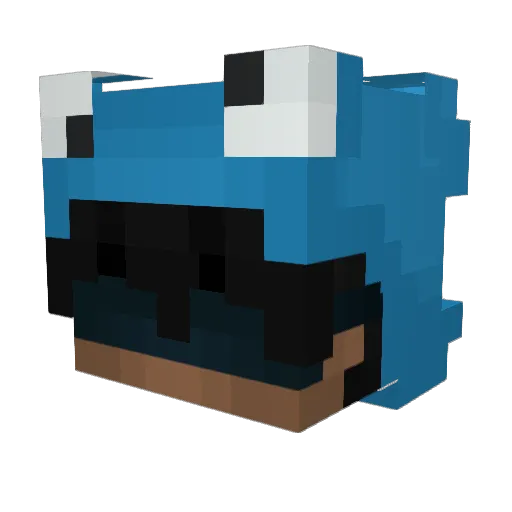 ztrvx Minecraft avatar head, 3D render
