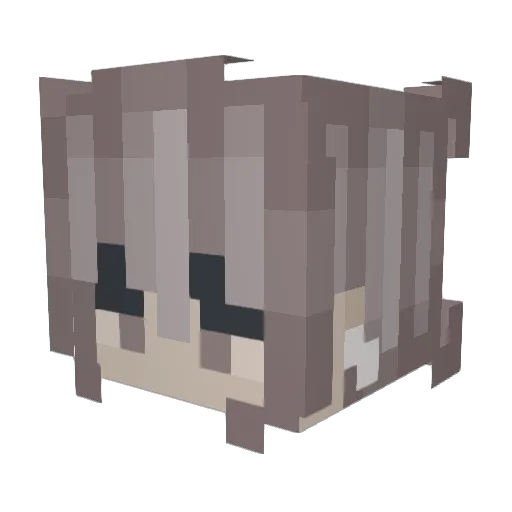 ztsv Minecraft avatar head, 3D render