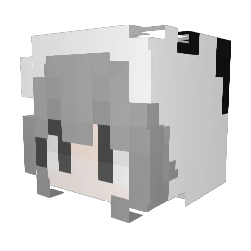 ztt665 Minecraft avatar head, 3D render