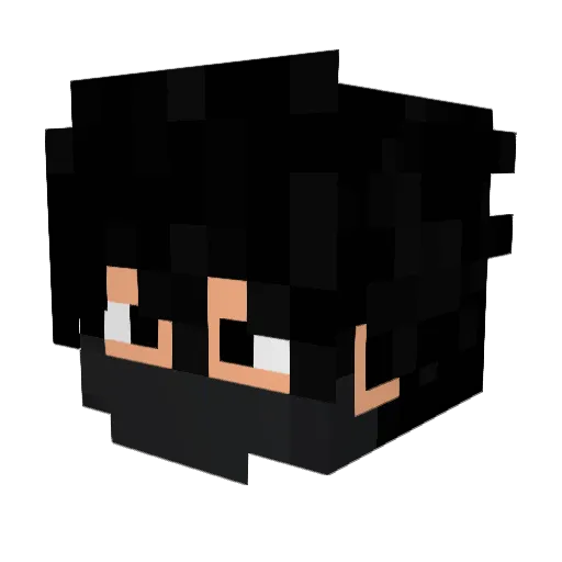 ztutu Minecraft avatar head, 3D render
