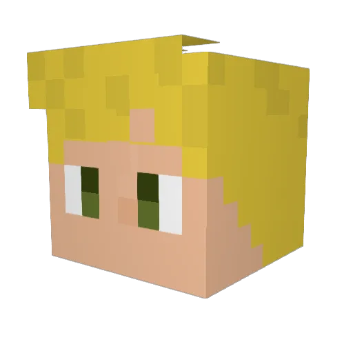 ztxbi_btw Minecraft avatar head, 3D render