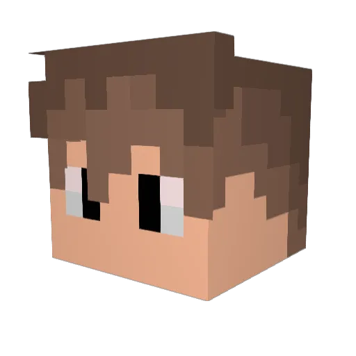 zu4rth Minecraft avatar head, 3D render