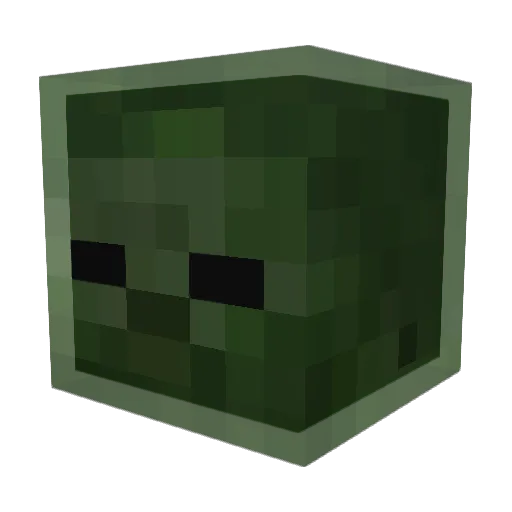 zu_ziamond Minecraft avatar head, 3D render