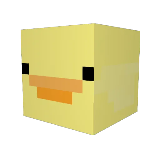zucroze Minecraft avatar head, 3D render