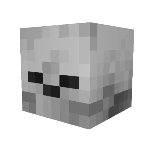 zuelezz Minecraft avatar head, 3D render