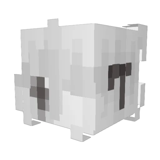 zugajka Minecraft avatar head, 3D render
