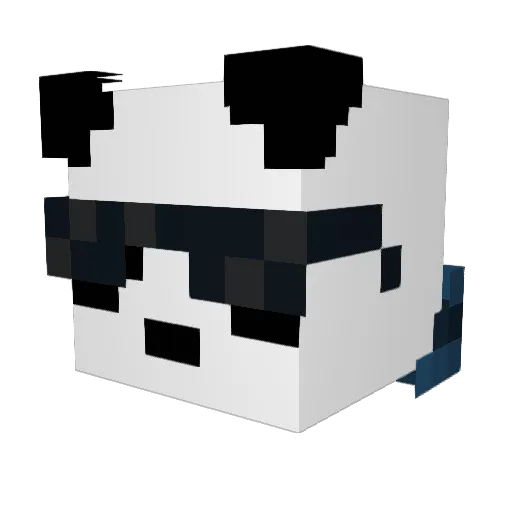 zuggets Minecraft avatar head, 3D render