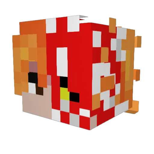 zui7s Minecraft avatar head, 3D render