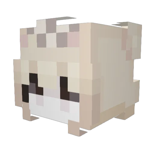zuiaa Minecraft avatar head, 3D render