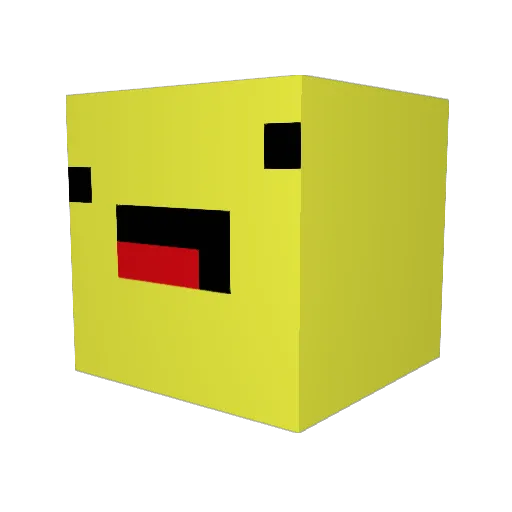 zuisk Minecraft avatar head, 3D render