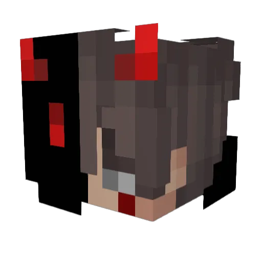 zujo0o Minecraft avatar head, 3D render
