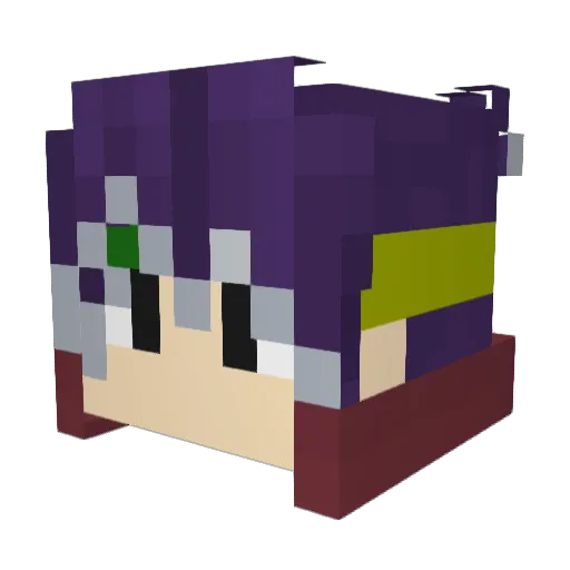 zuk13 Minecraft avatar head, 3D render