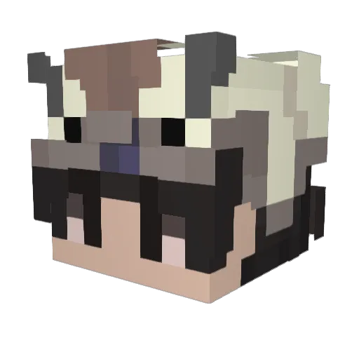 zukov Minecraft avatar head, 3D render