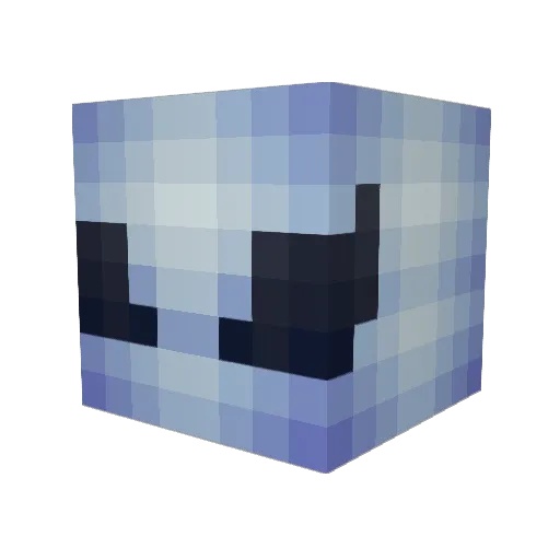 zulfninja Minecraft avatar head, 3D render