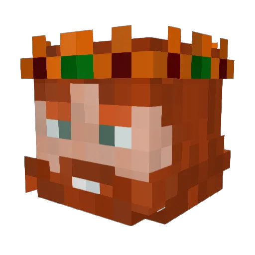 zulnutt Minecraft avatar head, 3D render