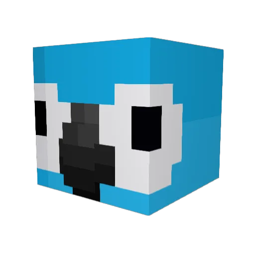 zultrahz Minecraft avatar head, 3D render