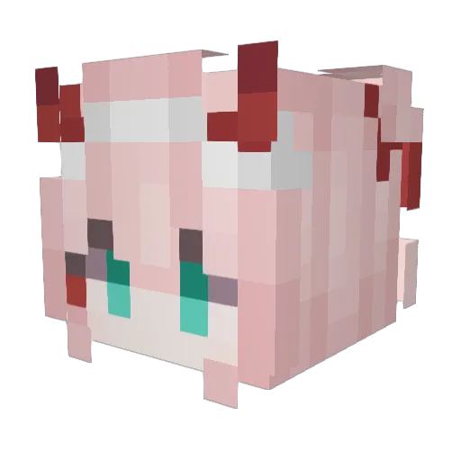 zum1k_ Minecraft avatar head, 3D render