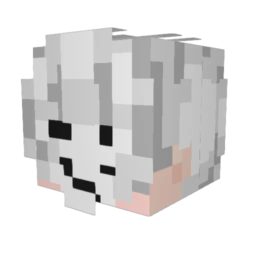 zuma_1202 Minecraft avatar head, 3D render