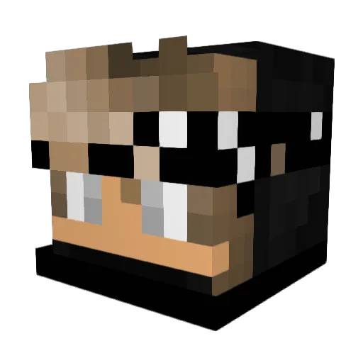 zumchang Minecraft avatar head, 3D render