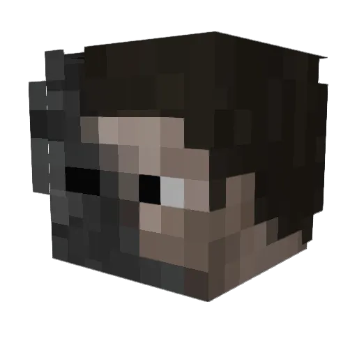 zume001 Minecraft avatar head, 3D render