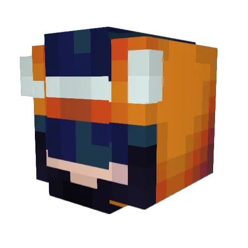 zumoshi Minecraft avatar head, 3D render
