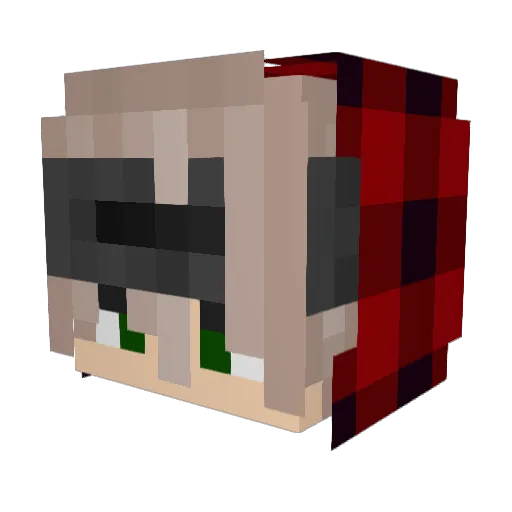 zumyy_ Minecraft avatar head, 3D render