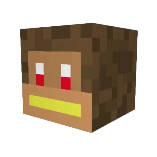 zundapp007 Minecraft avatar head, 3D render
