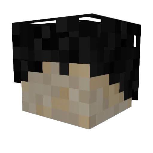 zunixo Minecraft avatar head, 3D render