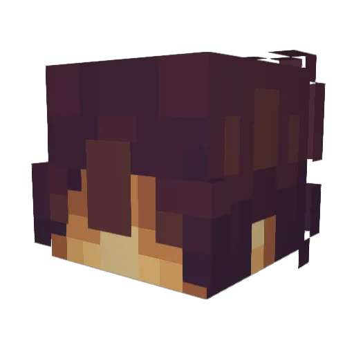 zunqrs Minecraft avatar head, 3D render