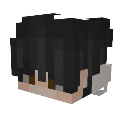 zuntze Minecraft avatar head, 3D render